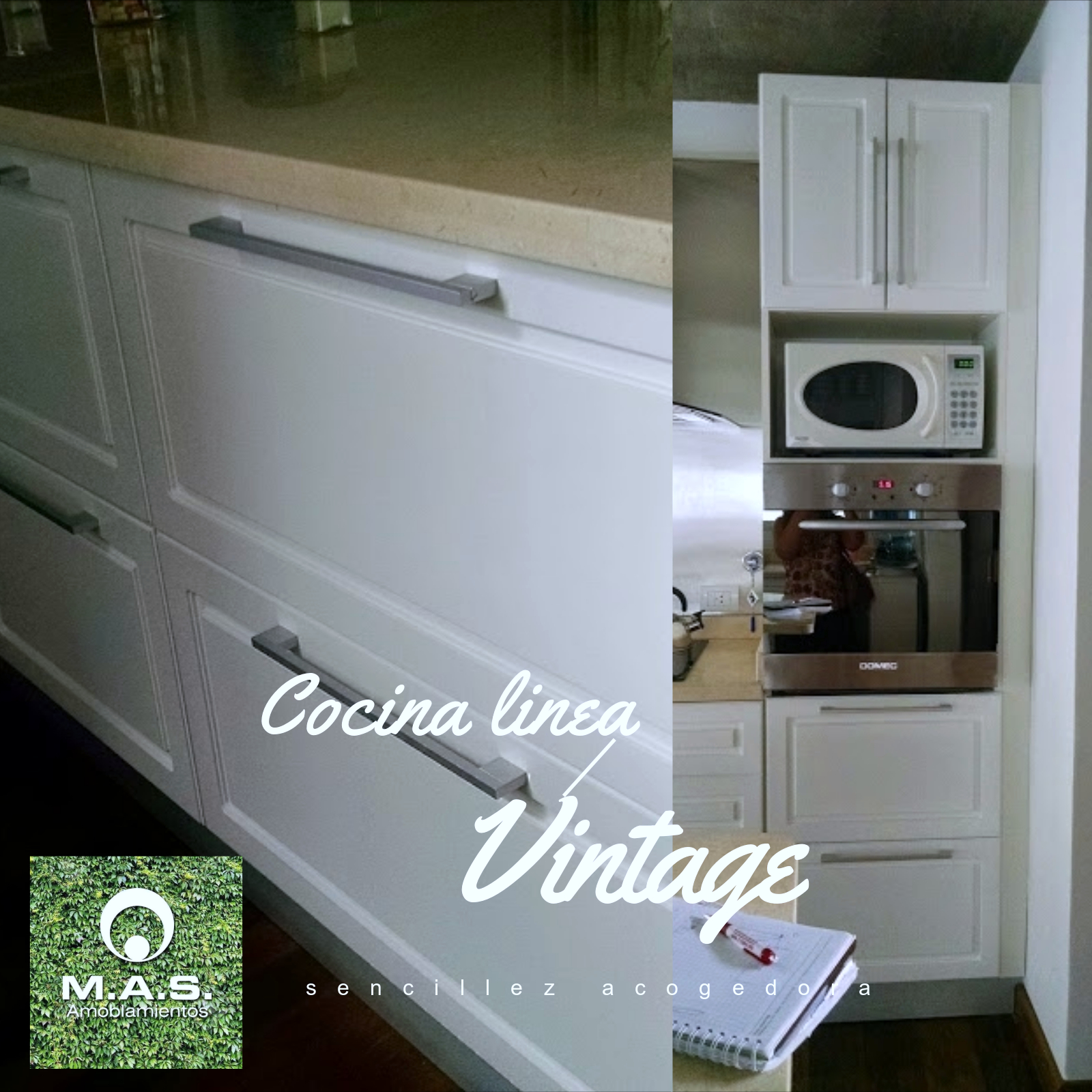 Cocina en melamina de 18mm, Fabricación a Medida - masamoblamientos.com.ar